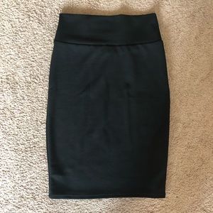 LuLaRoe Cassie Skirt Black Size S